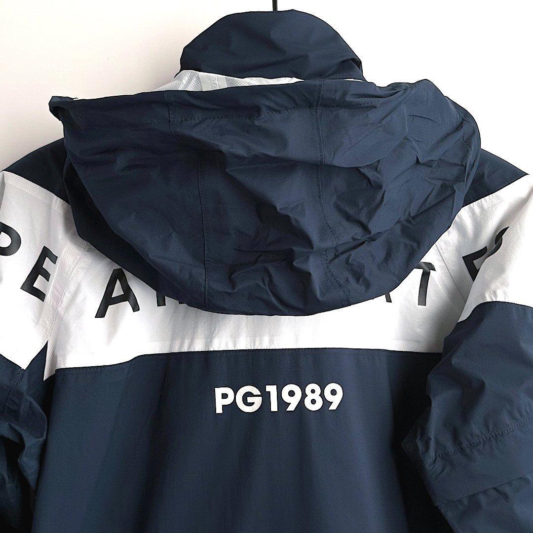 638 パーリーゲイツ ビックロゴレインワンピース定価44000円 ネイビー 0