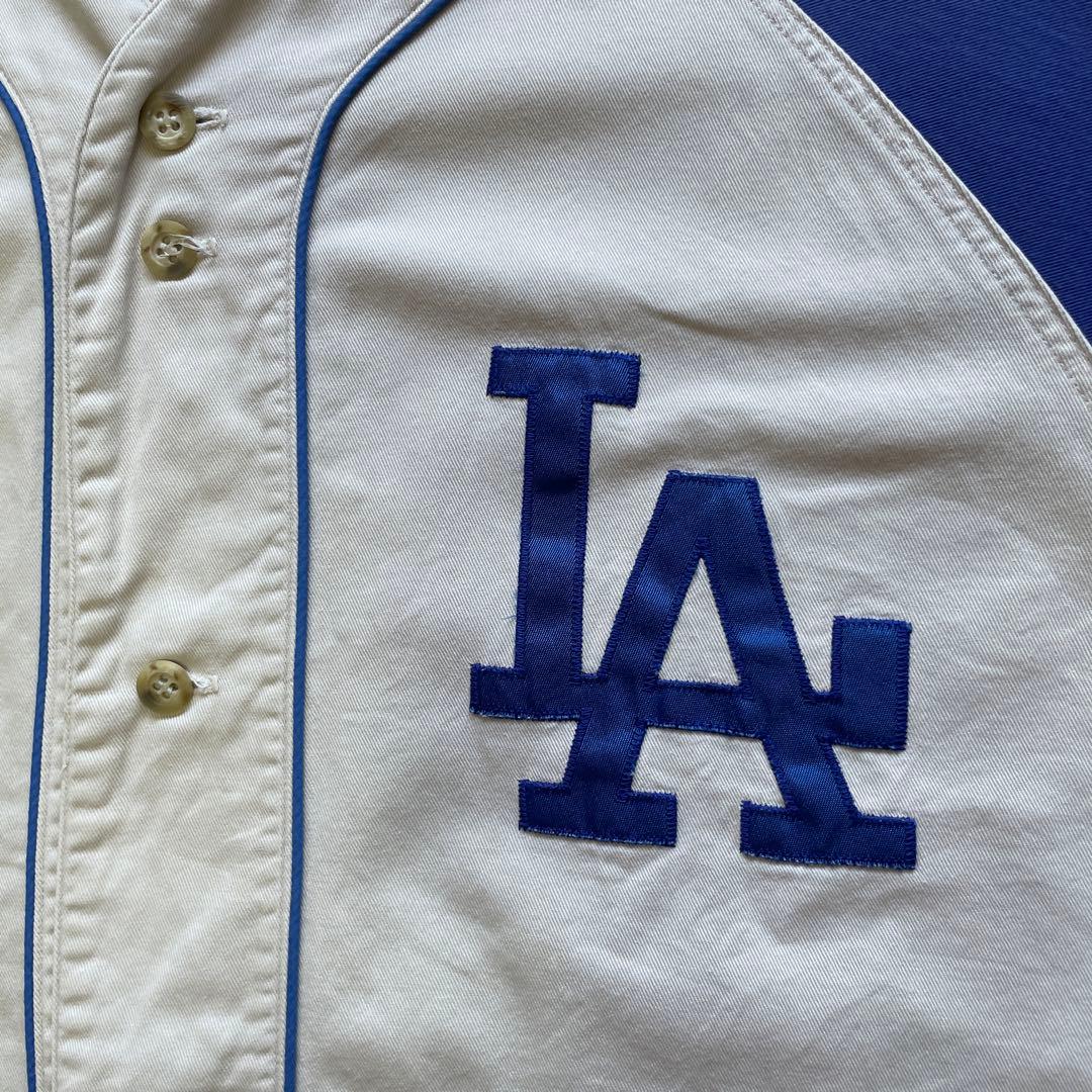 ユニフォーム ベースボール 野球 LA ドジャース MLB 日本製 古着