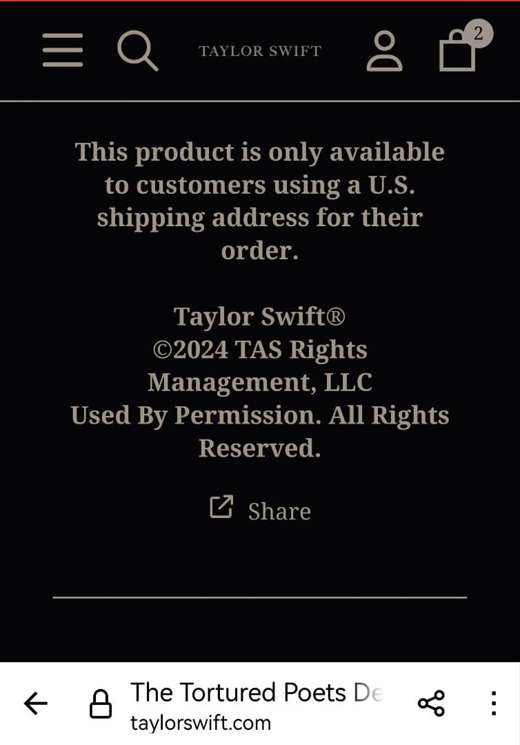 洋楽 Taylor Swift Official Vinyl Display Case