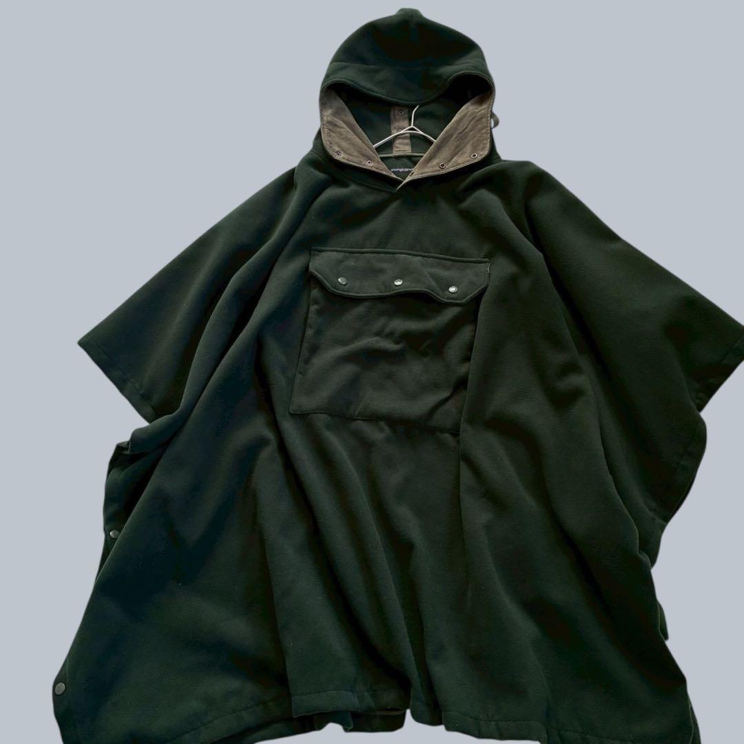 EngineeredGarments ポンチョ　ダークグリーン　ミリタリー