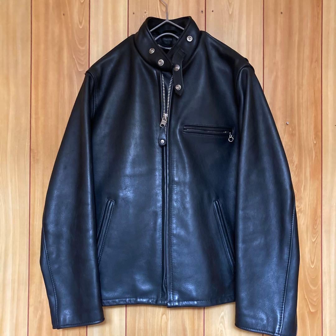 新型・美品　Schott 641 シングルライダース　 ボアライナー付き　36