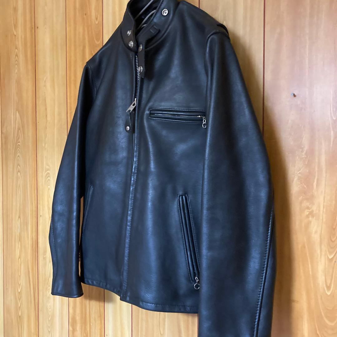新型・美品　Schott 641 シングルライダース　 ボアライナー付き　36