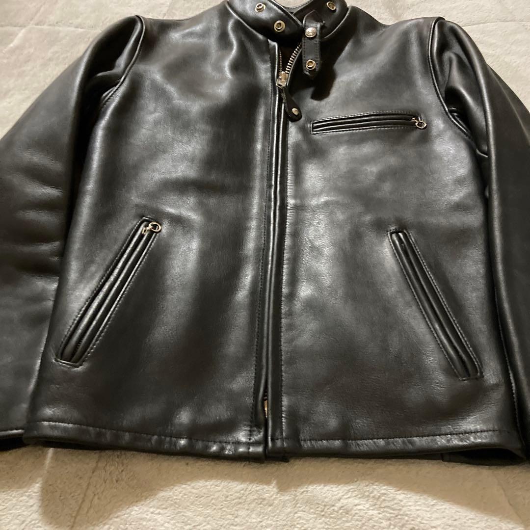 新型・美品　Schott 641 シングルライダース　 ボアライナー付き　36