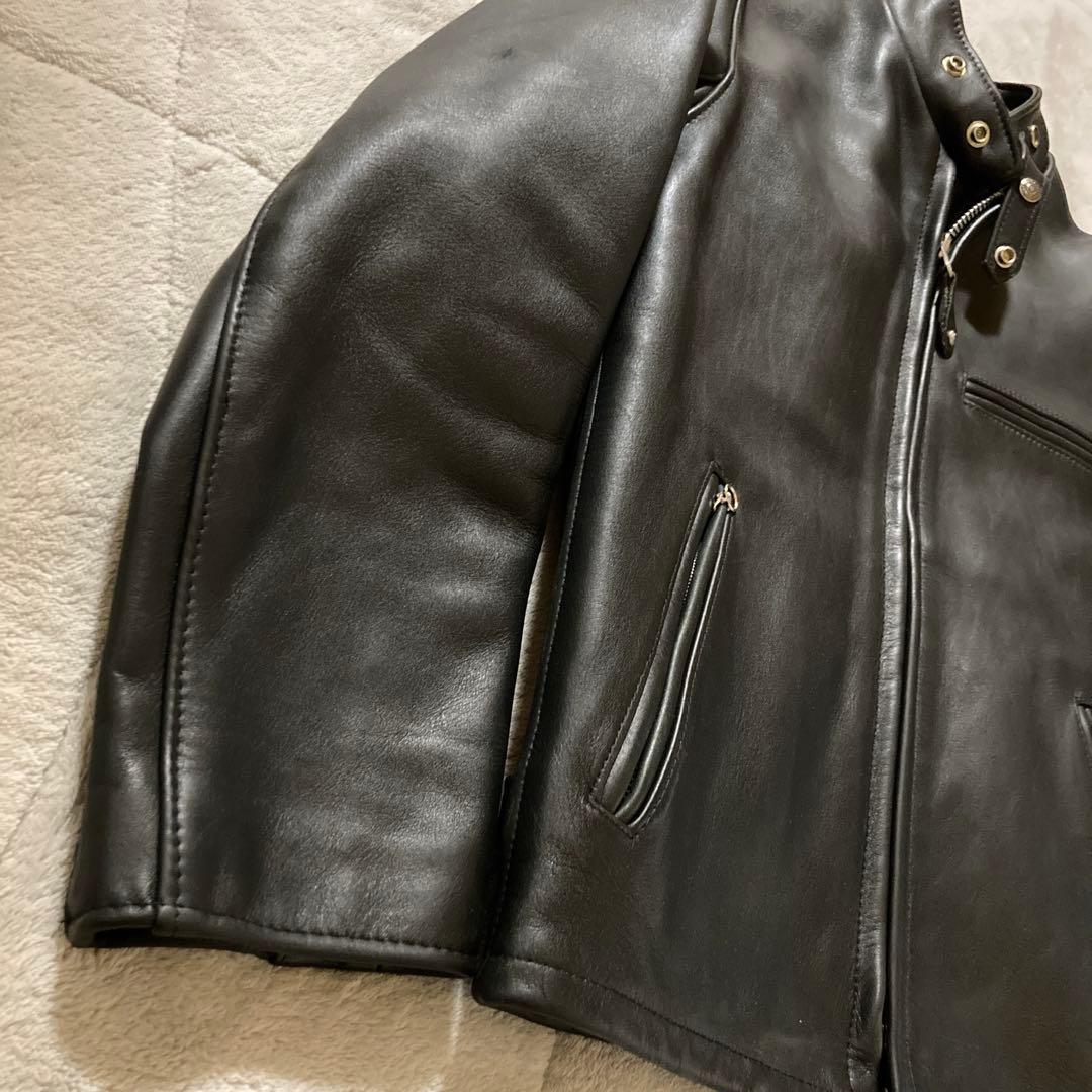 新型・美品　Schott 641 シングルライダース　 ボアライナー付き　36