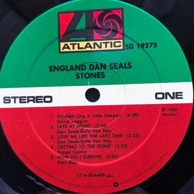 洋楽 Dan Seals Stones SD19275 LP / e169y121