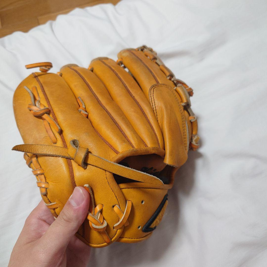 Mizuno Pro 軟式用グローブ 右投げ用 オレンジ
