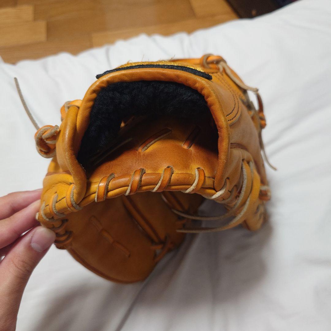 Mizuno Pro 軟式用グローブ 右投げ用 オレンジ