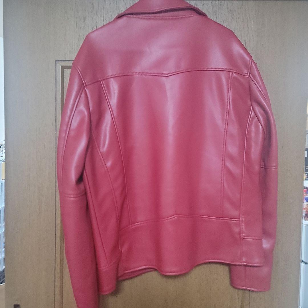 【お値段交渉可能】ZARA レザージャケット ライダース 赤色