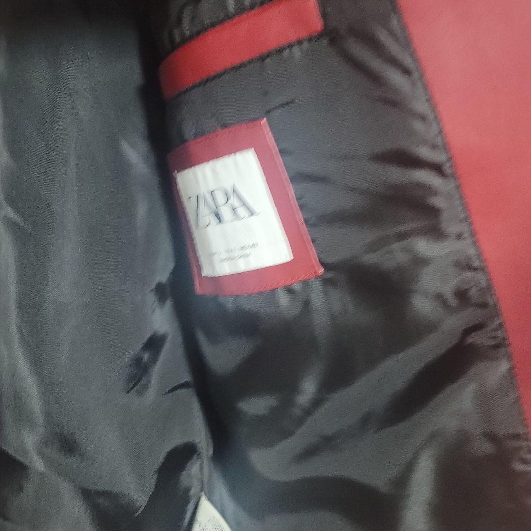 【お値段交渉可能】ZARA レザージャケット ライダース 赤色