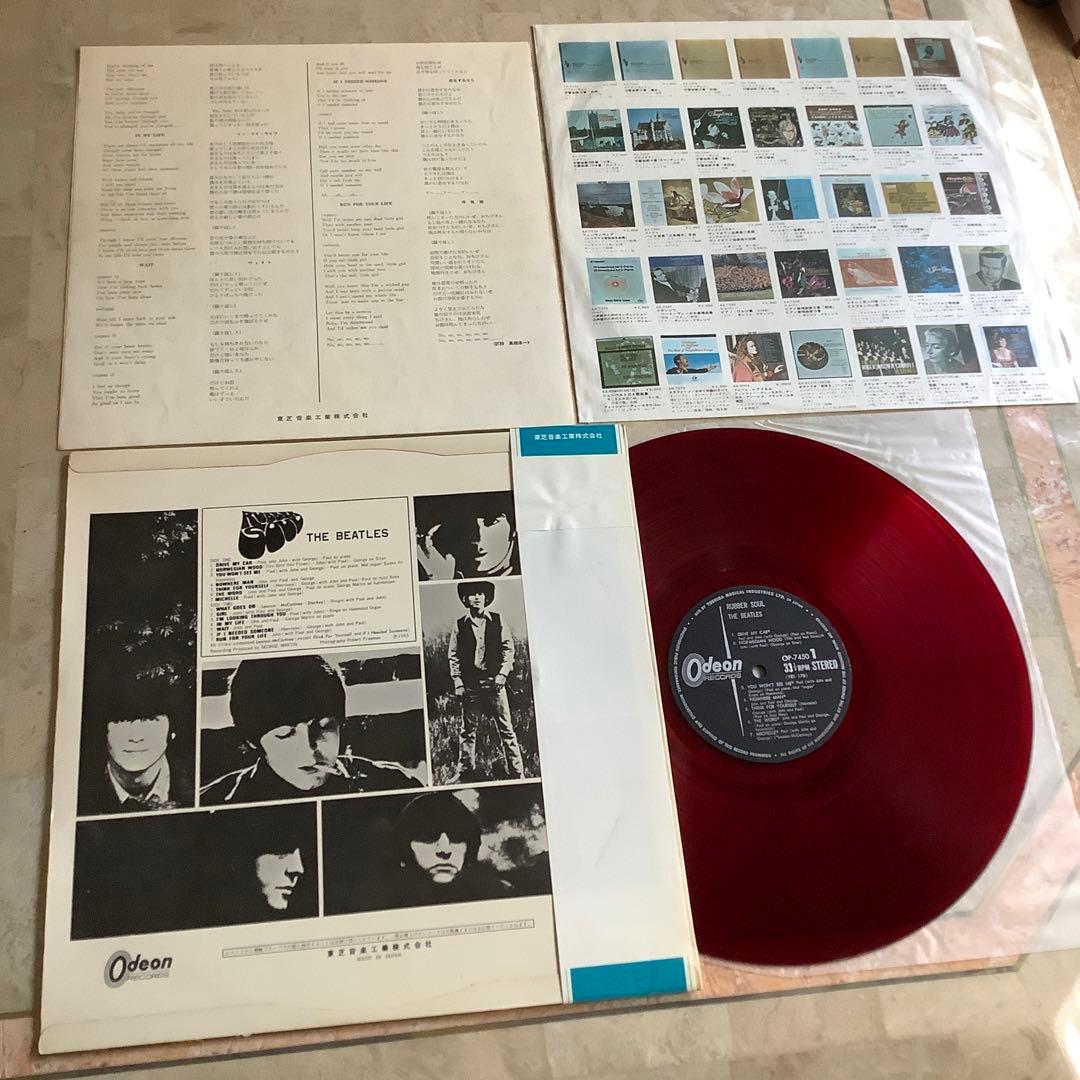 激レア!美品!1966年初回盤 水色帯 オデオン赤盤 ビートルズラバー・ソウル