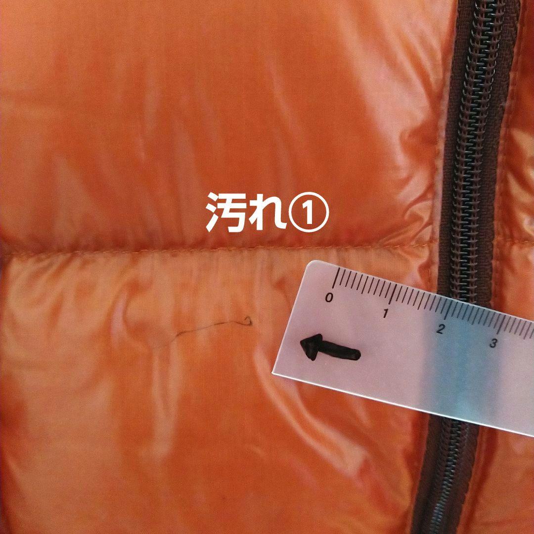 良品　モンベル　スペリオダウンベスト　軽量　高品質　800FP　羽毛　橙　Ｓ