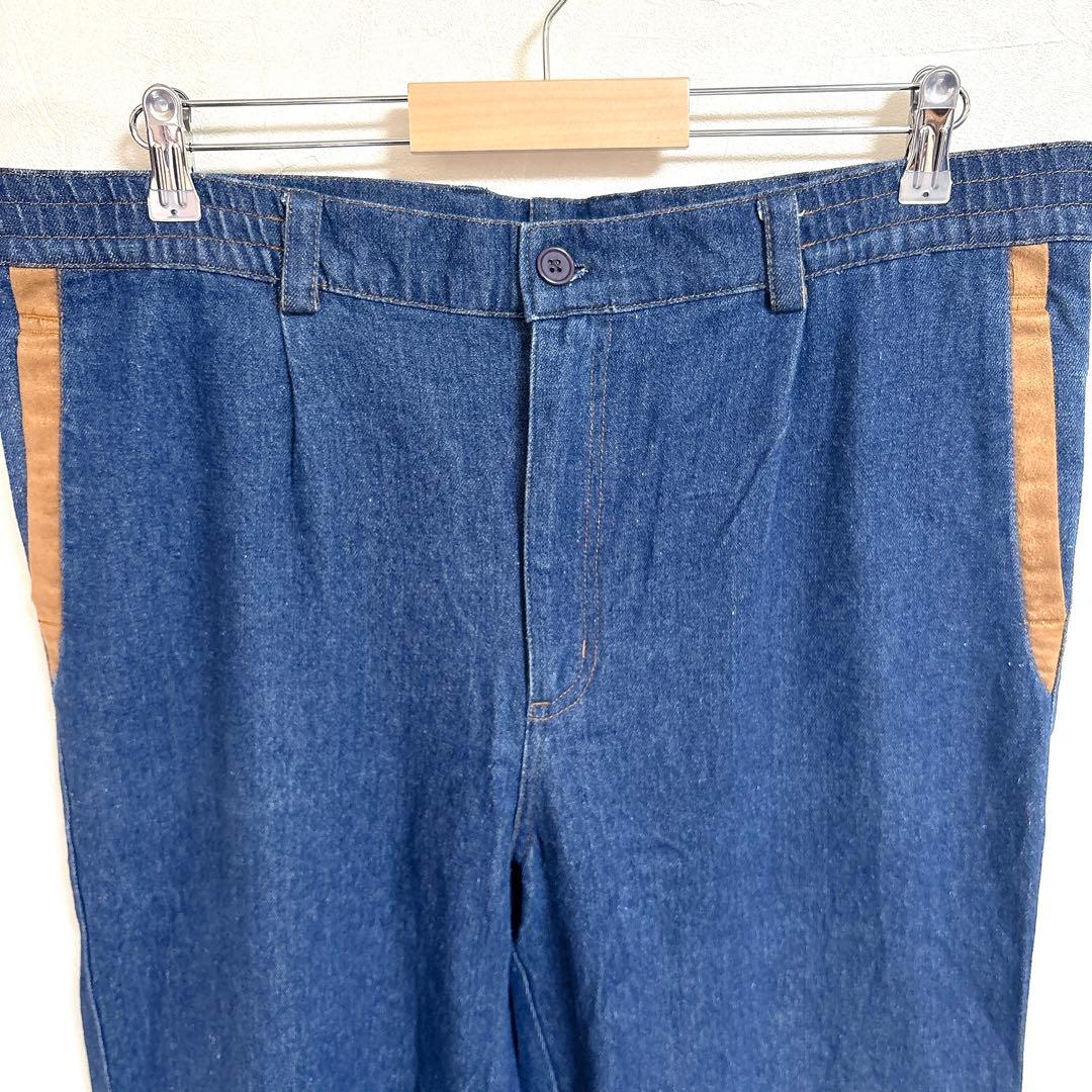 ジ*ー様 デニム セットアップ メンズ XL カルロバレンチノ 刺繍 ロゴ