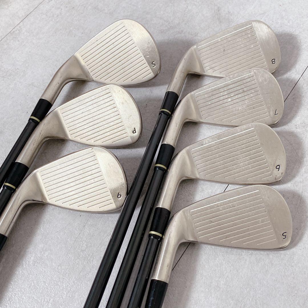 T151 PRGR ゴルフクラブ メンズ フルセット 黒 ドラム型 初心者 入門