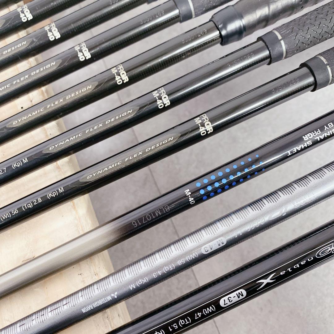 T151 PRGR ゴルフクラブ メンズ フルセット 黒 ドラム型 初心者 入門