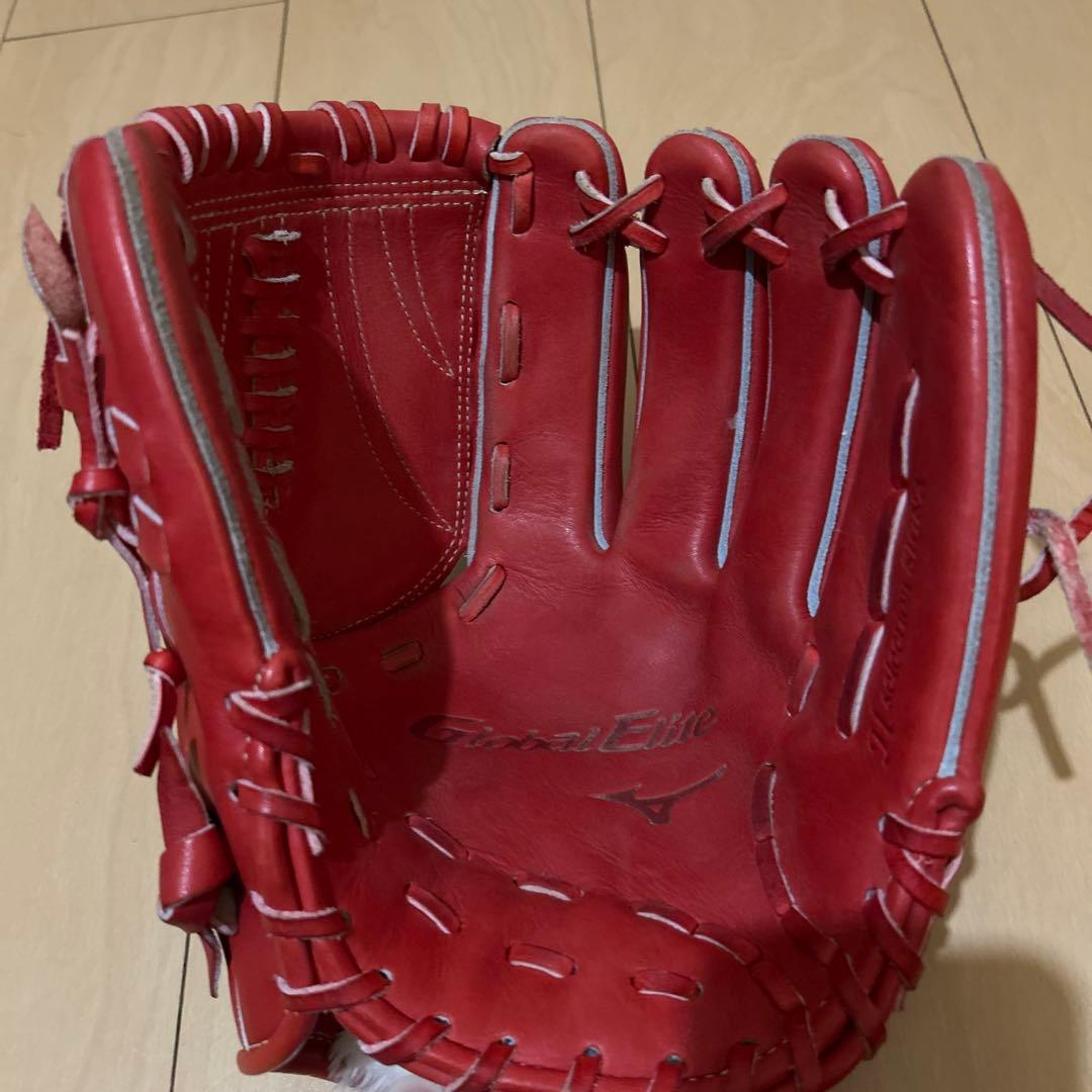 ミズノ　グローバルエリート　レッド グローブ