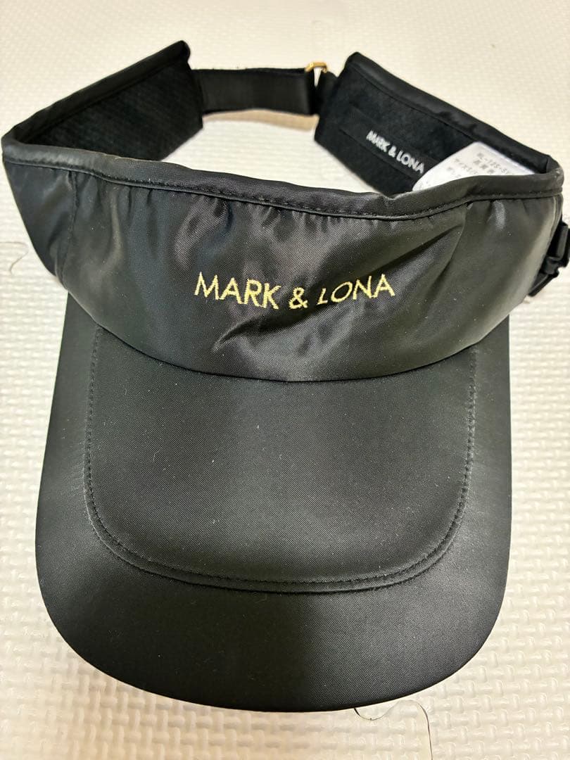 MARK & LONA バイザー サイズS ブラック&ベージュ