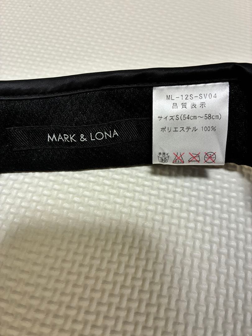 MARK & LONA バイザー サイズS ブラック&ベージュ