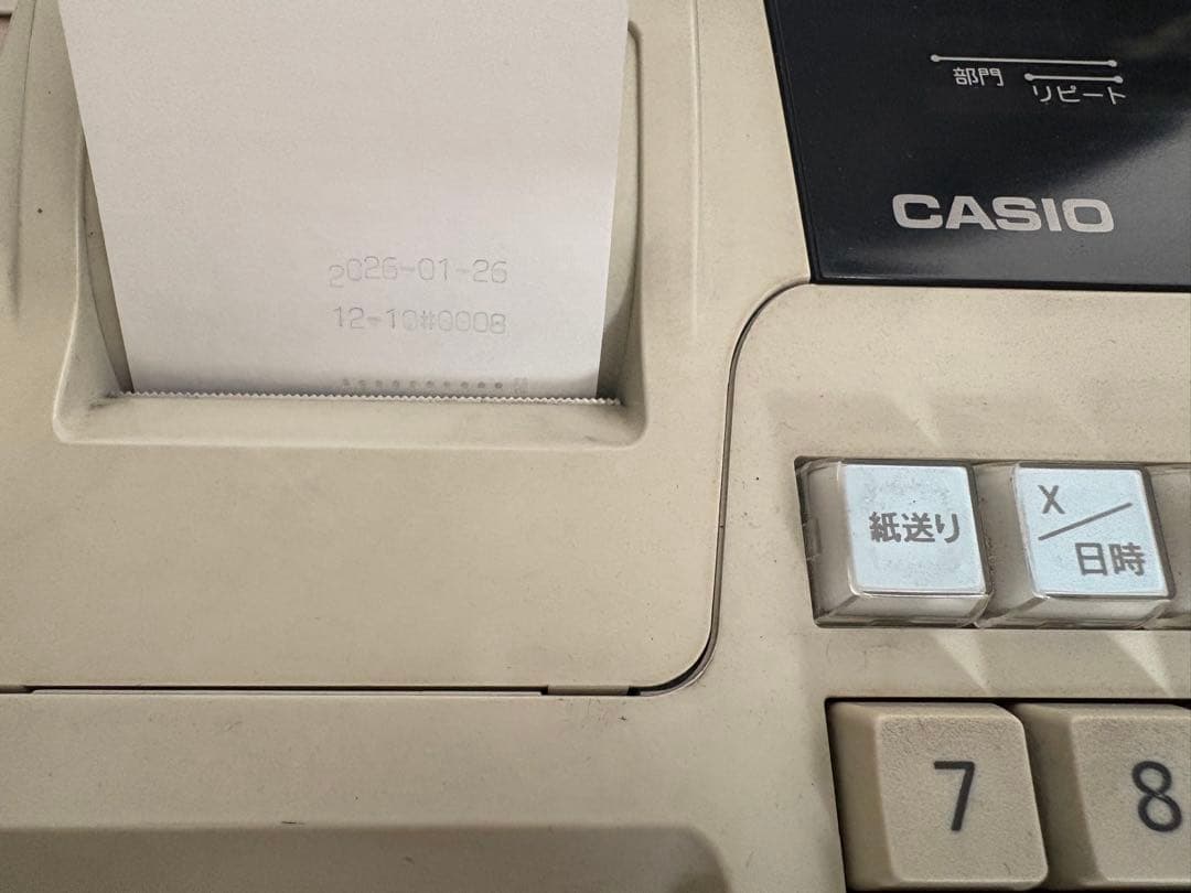 CASIO 100ER カシオ　レジスター　レジ　中古