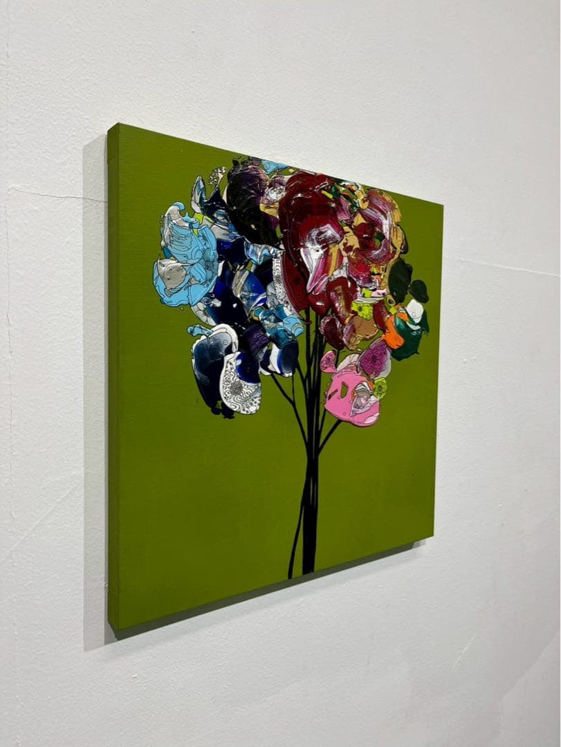 yutaokuda《Colourful Flower 2020／アクリル／S4号