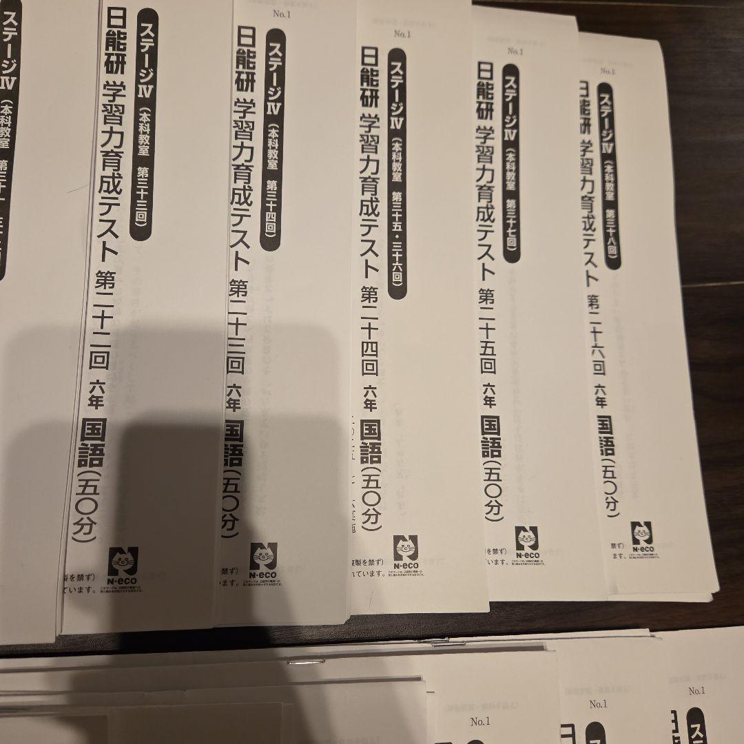 日能研 6年 育成テスト 2025年 前期 全17回