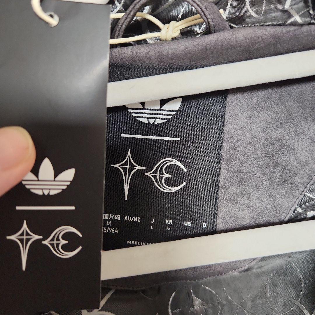 新品adidas x Thug Club PU Leather Jacket