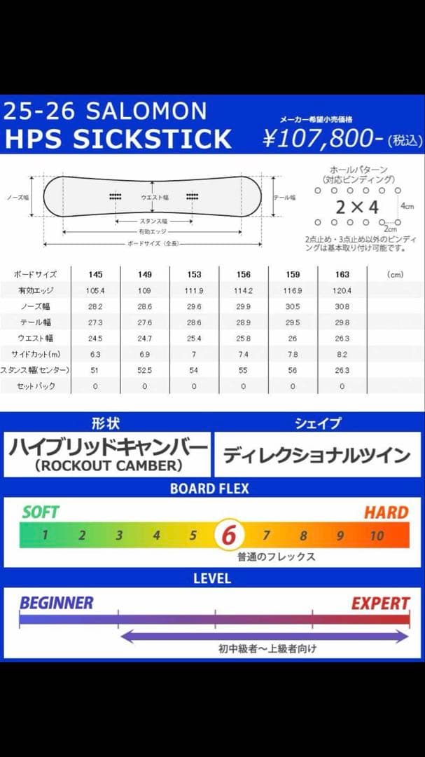 SALOMONサロモン【HPS SICKSTICKシックススティック】
