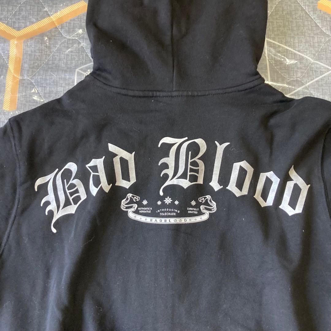 BADBLOOD ジップアップパーカー ブラック