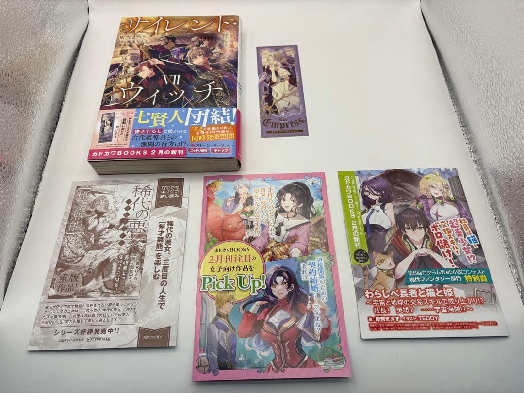 美品　サイレント・ウィッチ 小説　4-9巻+4巻アフタ　全7冊　全初版+しおり