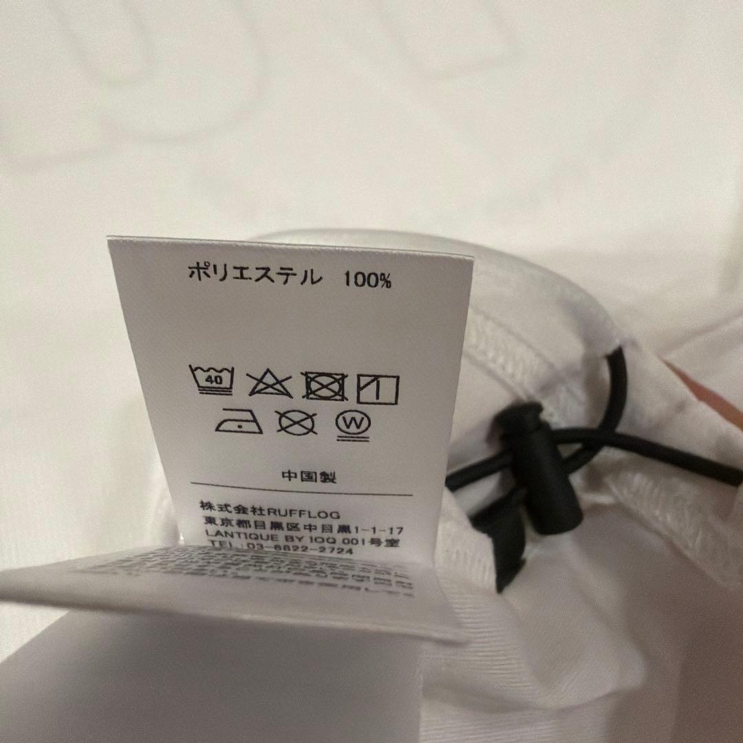 RUFFLOG ラフロッグ　ホワイト　モックネック Lサイズ