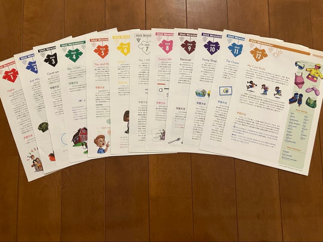 GrapeSEED 英語学習セット　Unit1-12