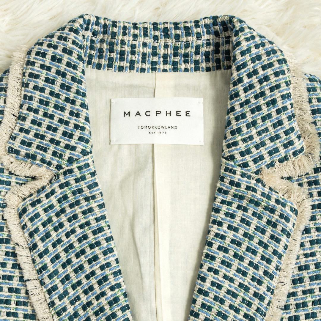 未使用 MACPHEE 24SS マリンツイード ラペルカラージレ ベスト