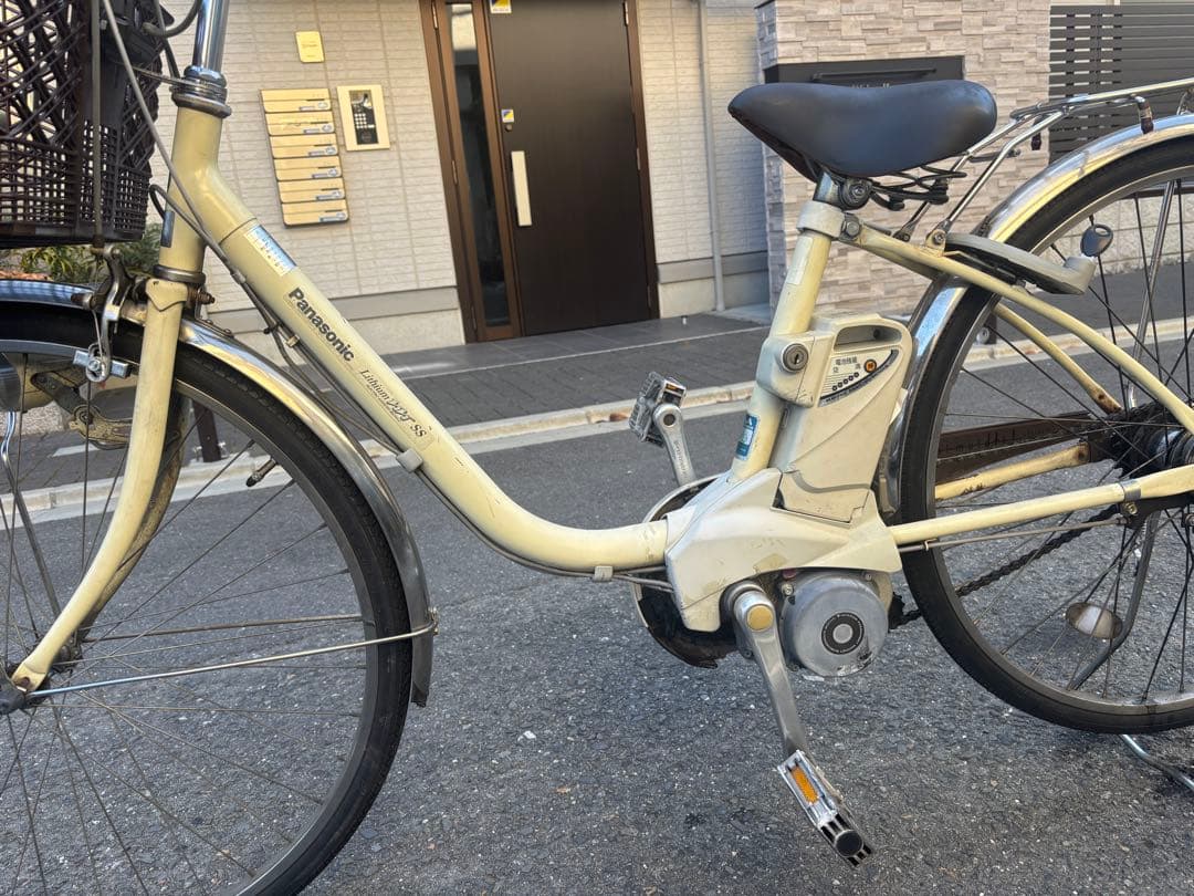 kame Panasonic 電動アシスト自転車 シティタイプ クリーム色