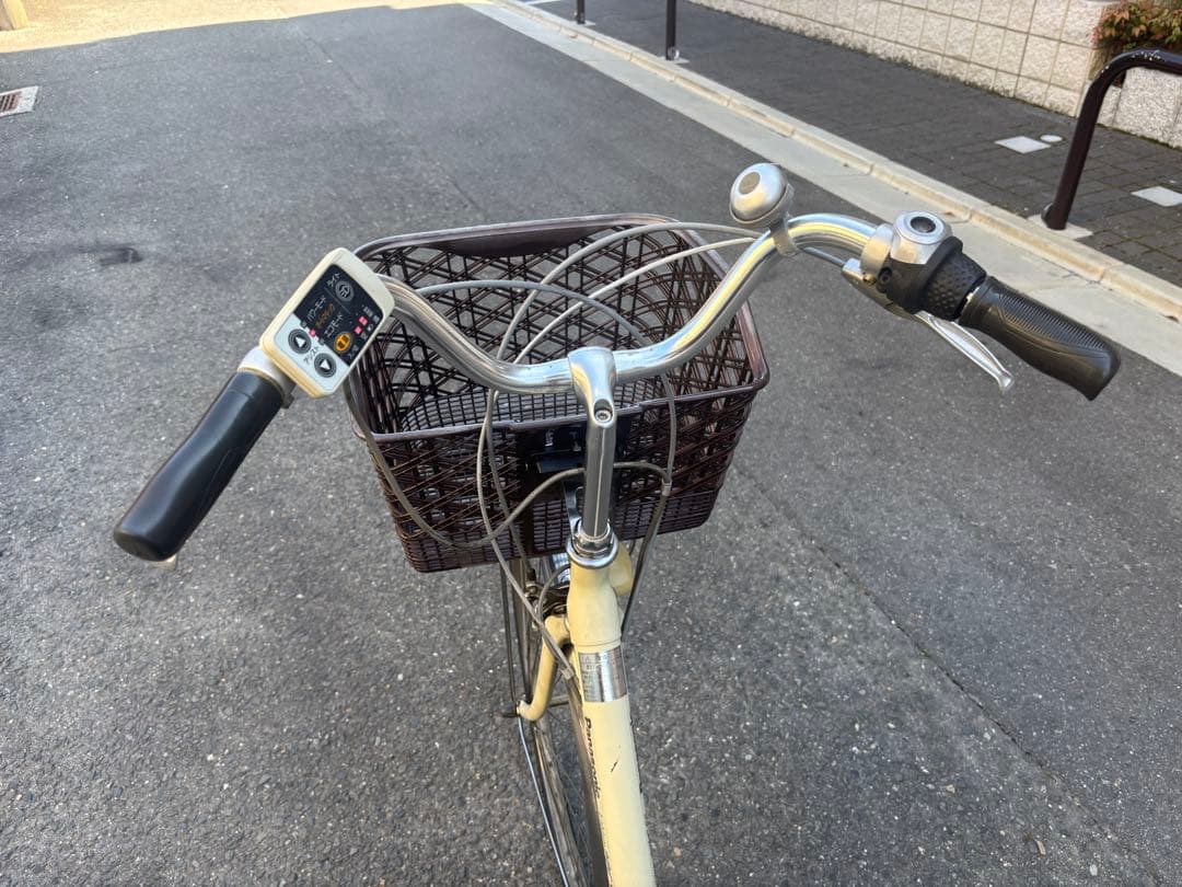kame Panasonic 電動アシスト自転車 シティタイプ クリーム色