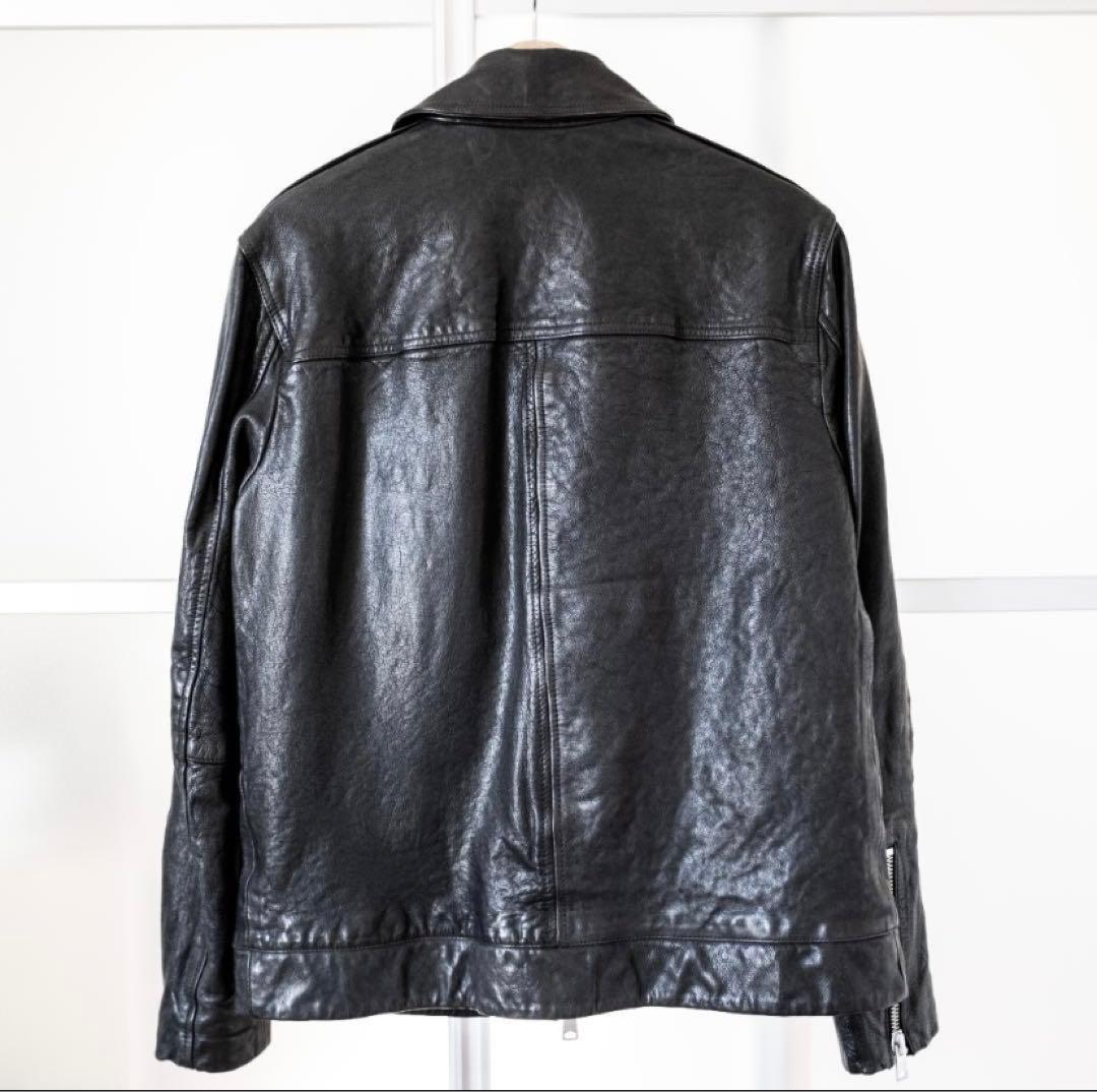 ALLSAINTS ブラック シングルライダースジャケット