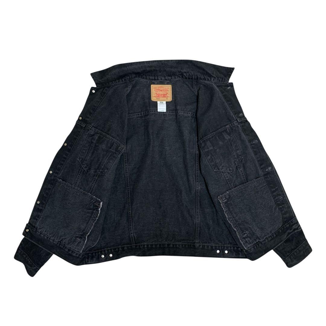 00s リーバイス 70507-0260 ブラック デニムジャケット 古着 XL