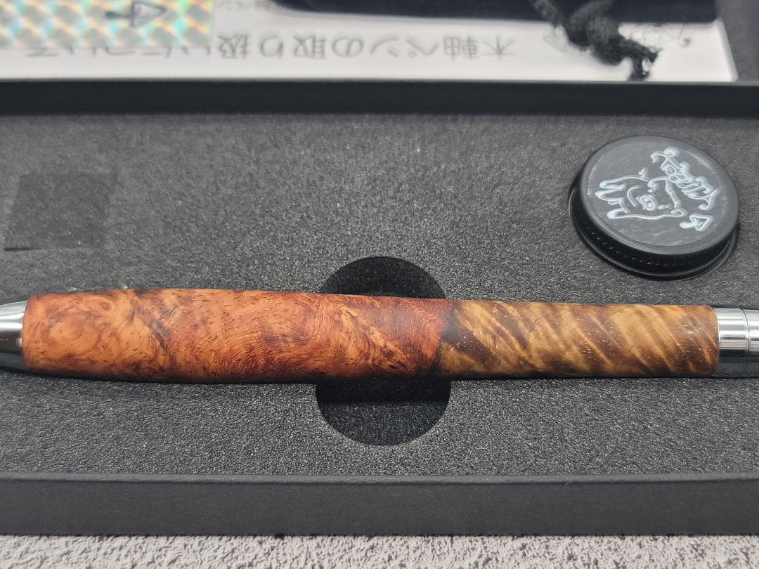 新品　こぶた工房　極上+花梨瘤　紅白　シャープペンシル0.5