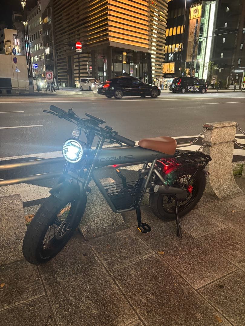 総額25万！美品！COSWHEEL MIRAI 電動バイク　盗難防止ブザー付き