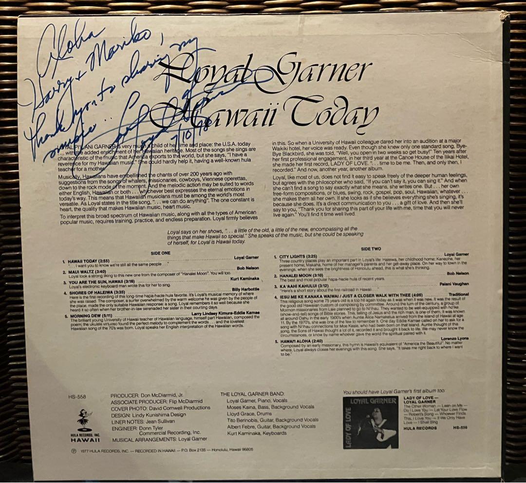 洋楽 Loyal Garner / Hawaii Today / Used LP