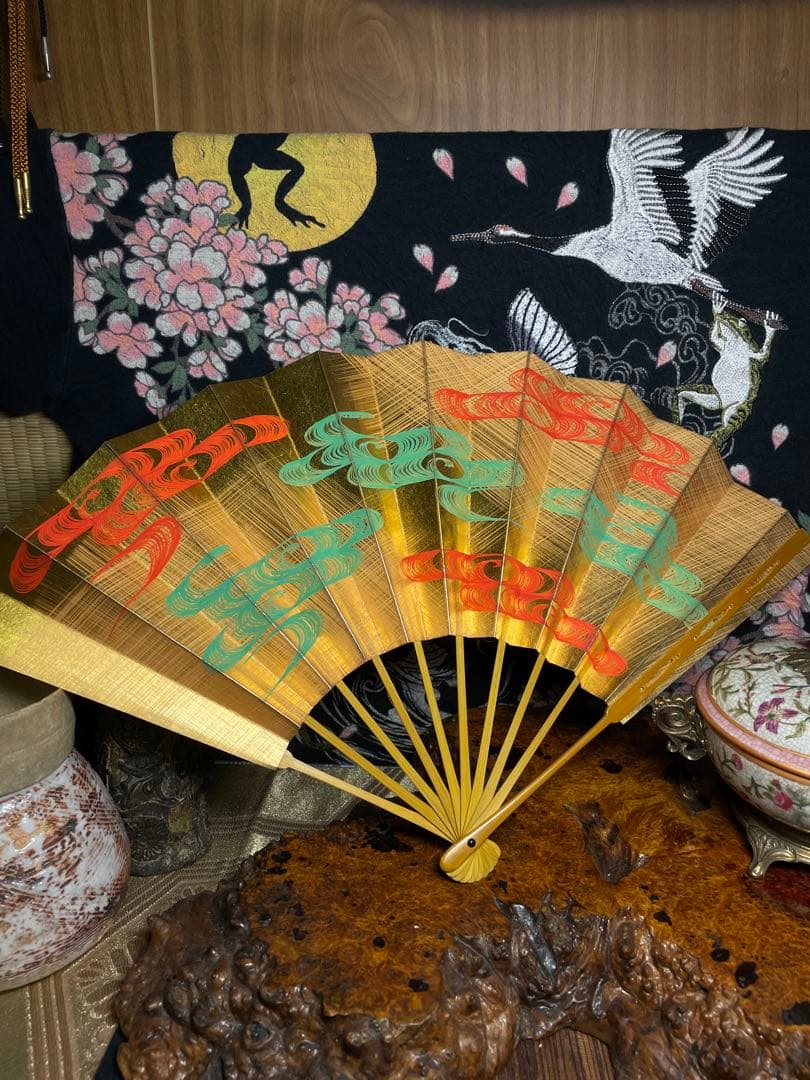 舞扇 観世流 能楽御舞扇子司 豪華 金箔