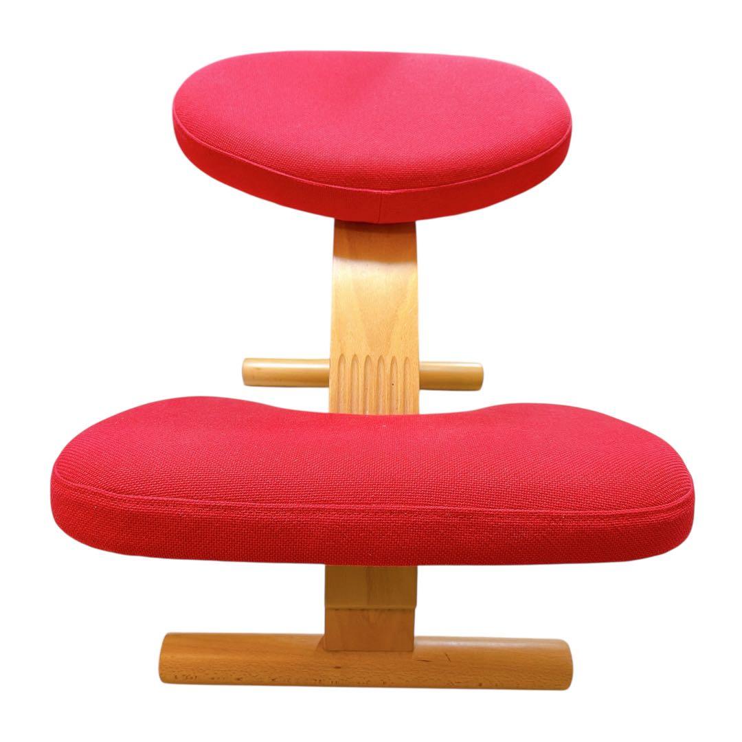 バランスチェア バランスイージー レッド　中古品
