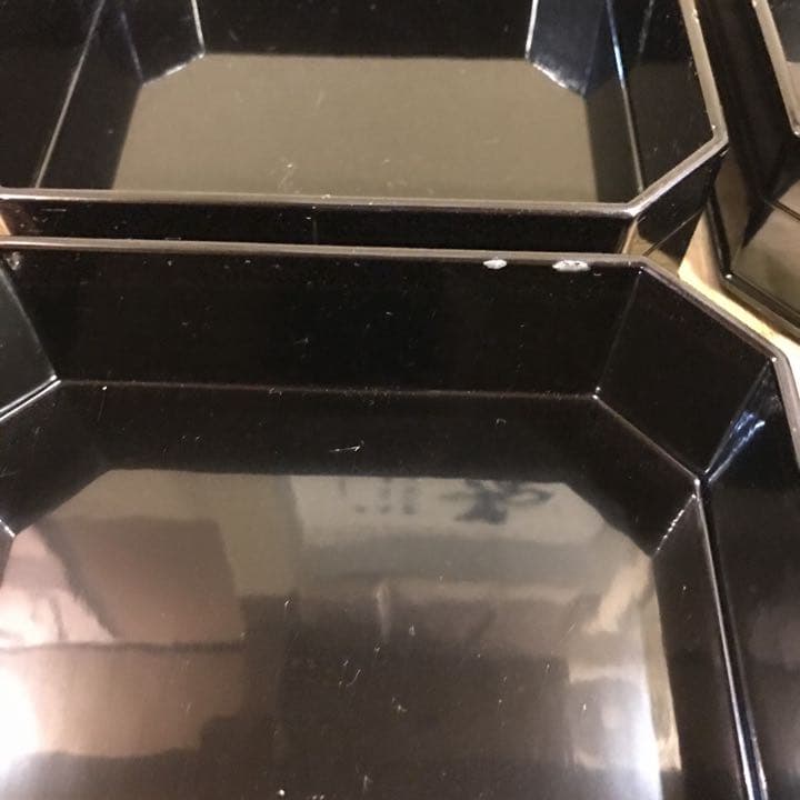茶道具　縁高重　木製真塗