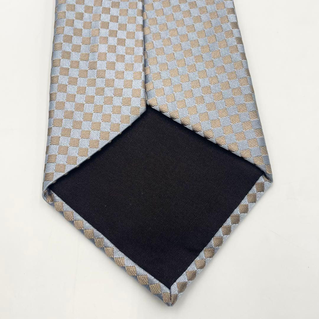【美品】LOUIS VUITTON ダミエ柄 ネクタイシルク100% フォーマル