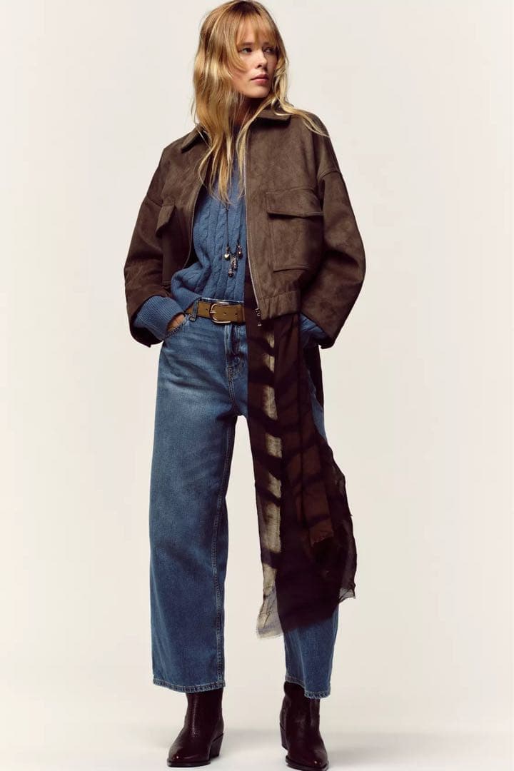ZARA スエード風ジャケット