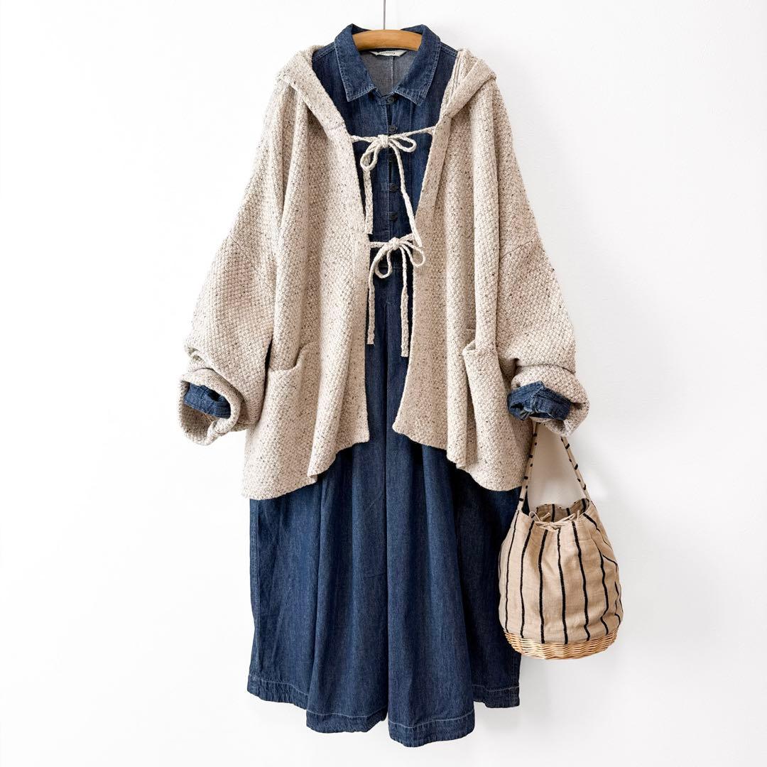 美品 ソウルベリー 私のデニムワンピース レギュラー丈 ゆったり オーバーサイズ