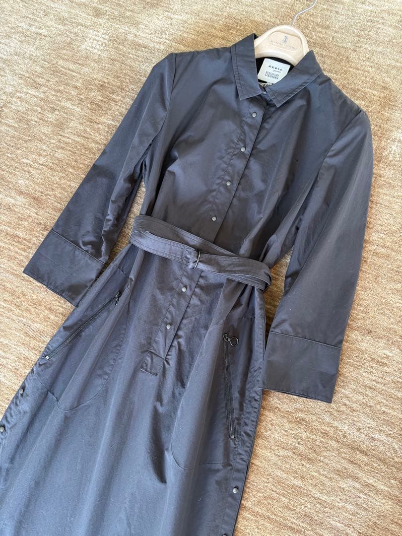 専用　アクリス　AKRIS punto ブラック　シャツワンピース
