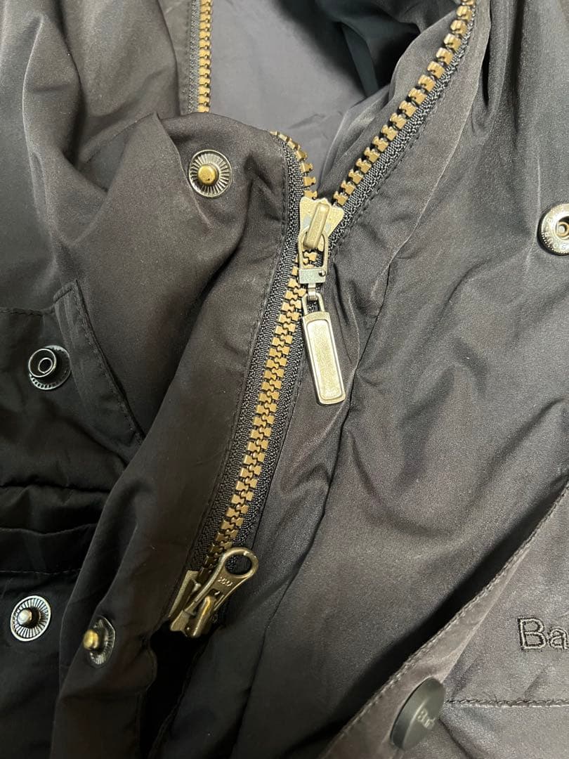 Barbour バブアー ナイロンジャケット L 紺 リペア済 ビデイル型