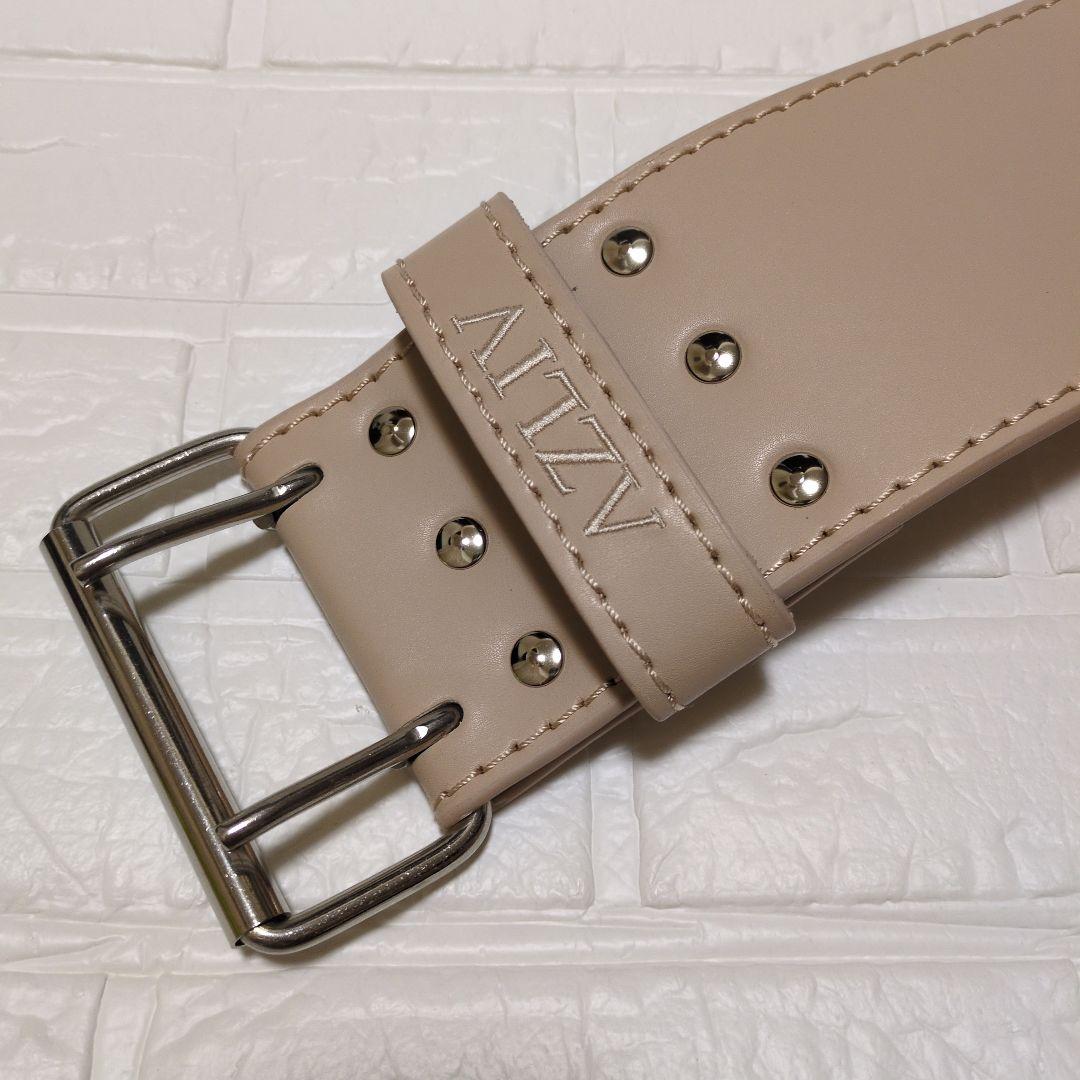 AZLIV パワーベルトAZ8 MFレザー トレーニング 軽量 耐久性 Mサイズ