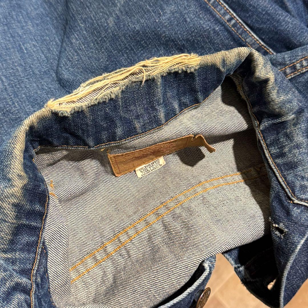 70s 米国製 Levi's リーバイス 70505 デニムジャケット ケアタグ