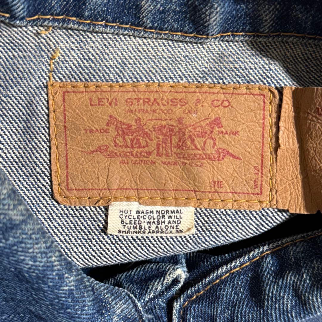 70s 米国製 Levi's リーバイス 70505 デニムジャケット ケアタグ