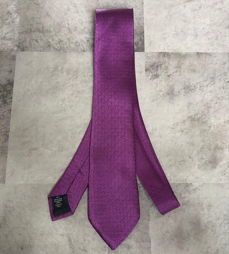 Ermenegildo Zegna ネクタイ ソリッド パープル 光沢
